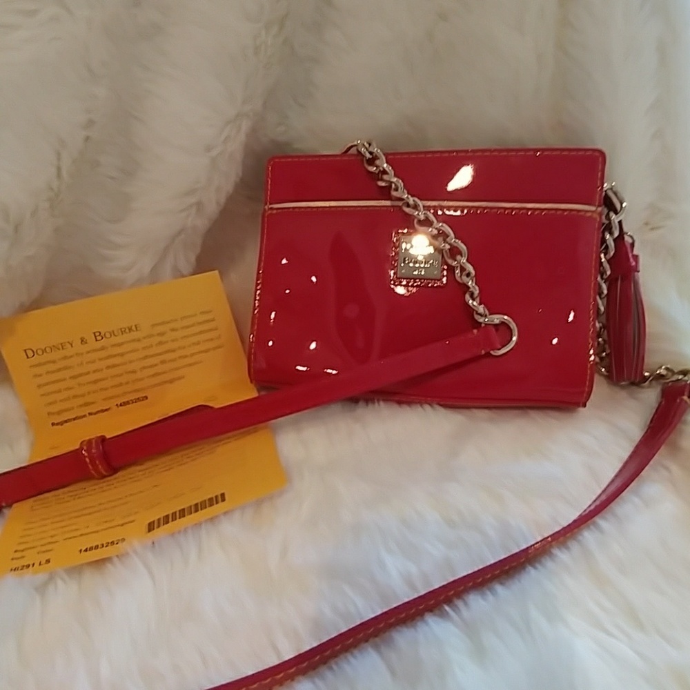 Dooney & Bourke Red Patent Leather Crossbody